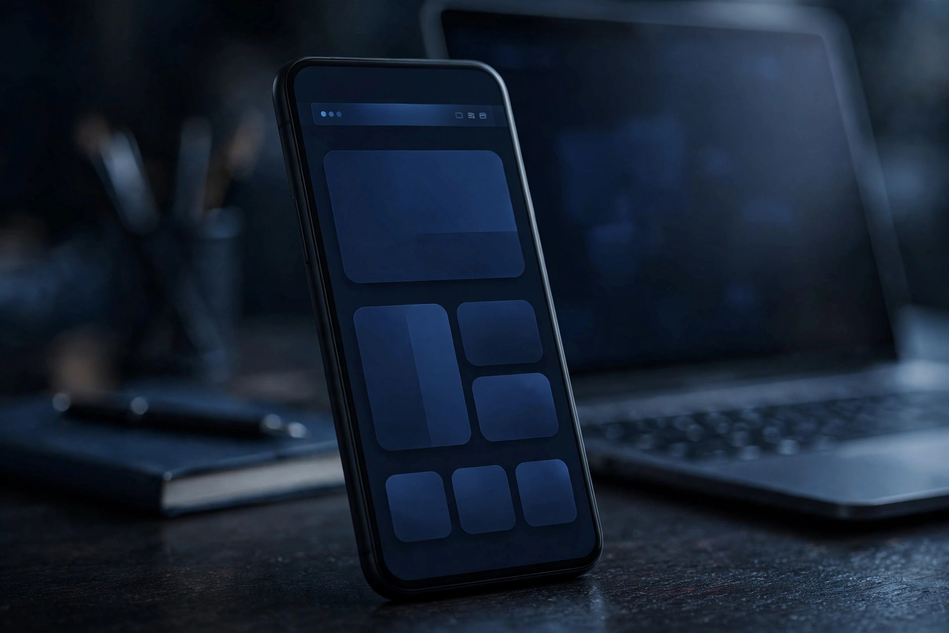 A business website on a phone — built by Extra Mile Web Studio